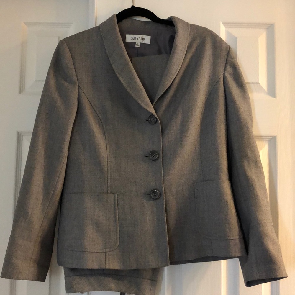 Gray suit